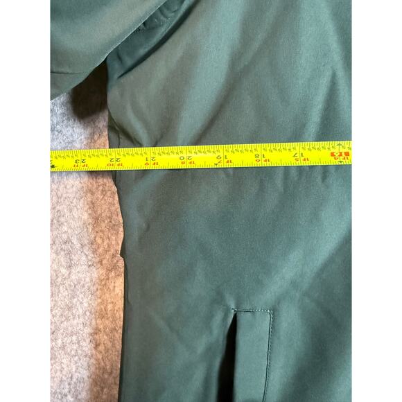 Helly Hansen Women Green Long Aspire Rain Jacket XL Waterproof Vented Reflective - Picture 13 of 13